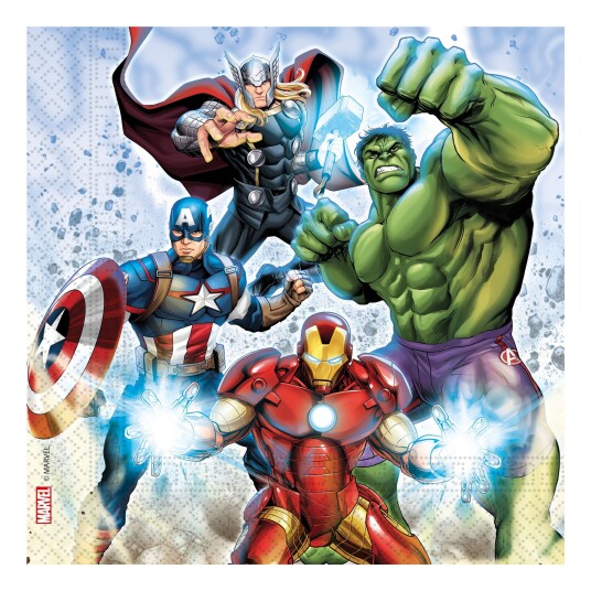 Globos Europe Servietter Avengers Infinity Stones - 20-pakning Globos Europe Servietter Avengers Infinity Stones - 20-pakning