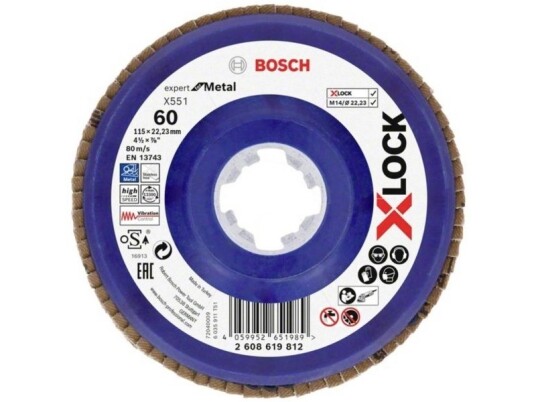 Bosch Lamellskive X551 2608619812 115 mm K60