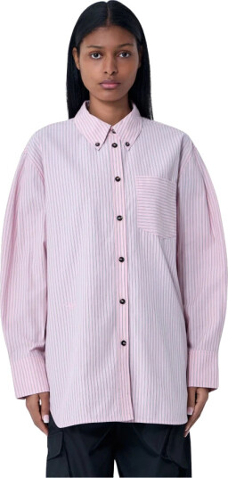 Ganni Dame Bluser & Skjorter Rosa L,