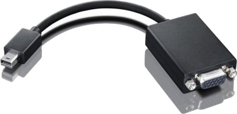 Av-Adapter Lenovo Display Port DSub Vga Svart Dp Vga Video Dongle