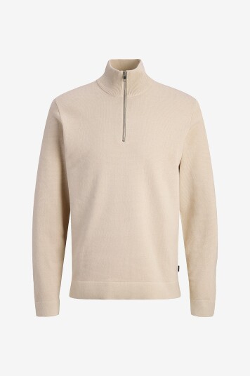 Jack & Jones Genser jprBlamilano Spring Knit Half Zip Beige