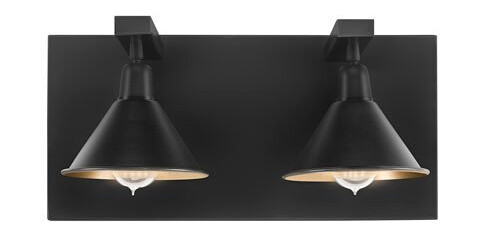 Anzio vegglampe dobbel svart Anzio vegglampe dobbel svart