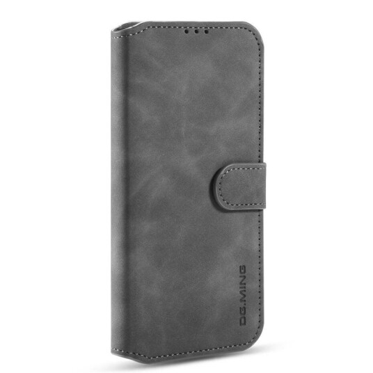DG. Ming Samsung Galaxy A42 5G DG.MING Retro Skinndeksel med Lommebok - Grå DG. Ming Samsung Galaxy A42 5G DG.MING Retro Skinndeksel med Lommebok - Grå