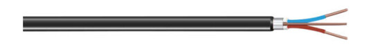 Namron PR 2x2,5/2,5 Sort Bunt 25 m - 59385