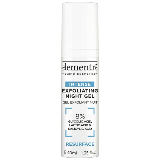 Elementre Exfoliating Night Gel 8% Glycolic Lactic Salicylic Acids 40 ml