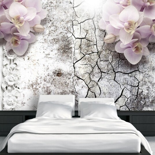 Fototapet Bright Red Orchids 200x140 - Artgeist sp. z o. o.