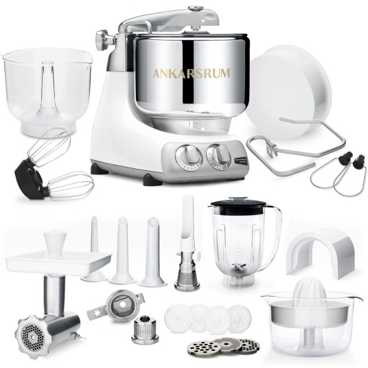 Ankarsrum AKM 6230 Kjøkkenmaskin + Deluxepakke, White Ankarsrum AKM 6230 Kjøkkenmaskin + Deluxepakke, White