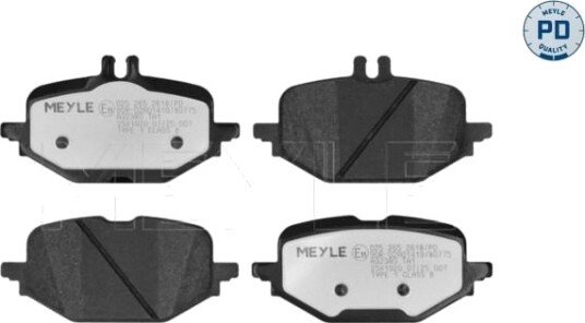 MEYLE 025 265 2618/PD Bremseklosser