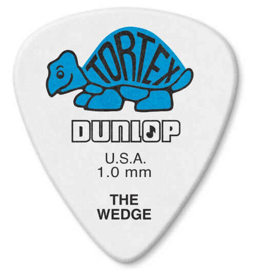 Dunlop Plectrums Tortex Wedge 1,00 Set mit 12 Stück