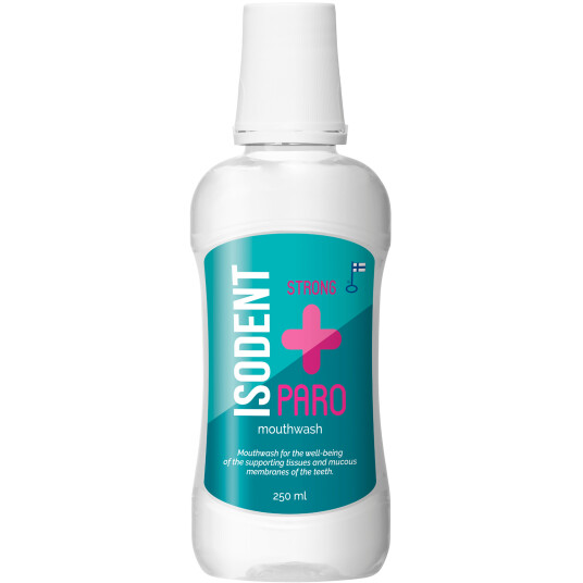 Munnvann for gingivitt ISODENT Paro Strong 250 ml Munnvann for gingivitt ISODENT Paro Strong 250 ml