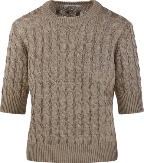 Max Mara Dame Strikkevarer Brun L,