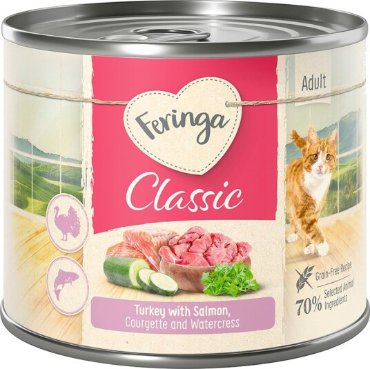 Feringa Classic Meat Meny Laks Og Kalkun Med Squash Og Brønnkarse 24 X 200 G