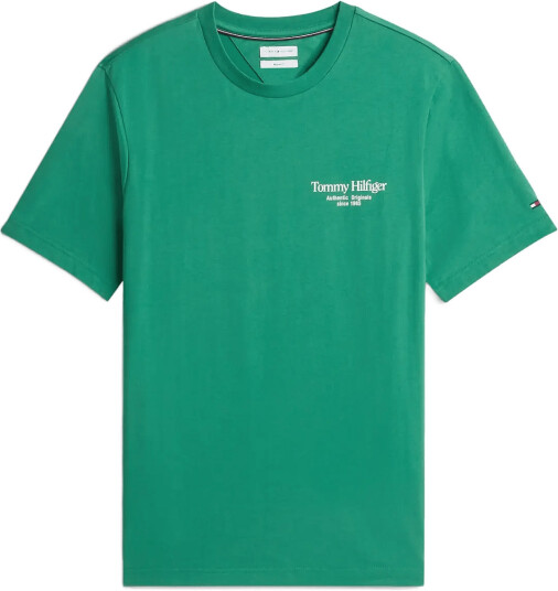 Tommy Hilfiger Back Text Seasonal Graphic Tee Green XL