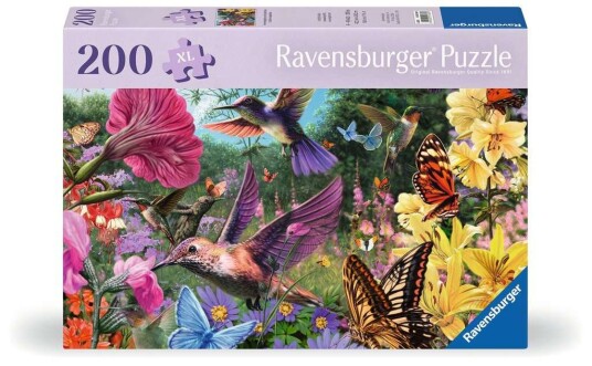 Ravensburger XL Puslespill 200 Brikker Kolibrier og Sommerfugler Ravensburger XL Puslespill 200 Brikker Kolibrier og Sommerfugler