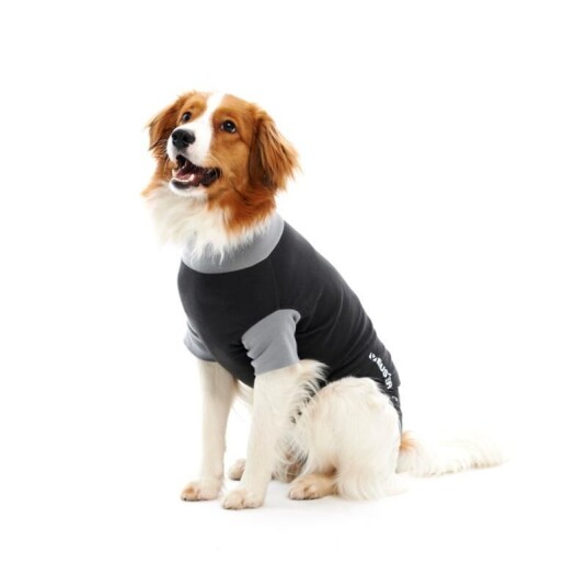 Buster Body Suit EasyGo XS Grå/Svart for Hund med Sårpleie