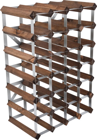 The Swedish Wine Rack Factory The Swedish Wine Rack Factory vinstativ montert 30 flasker mørk furu The Swedish Wine Rack Factory The Swedish Wine Rack Factory vinstativ montert 30 flasker mørk furu