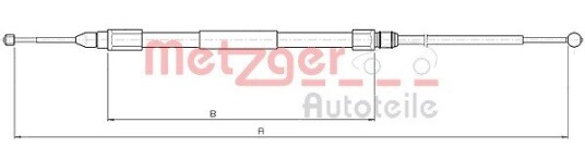 Bremsewire METZGER 10.4268