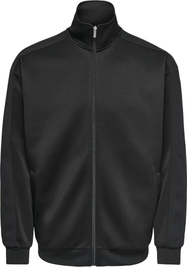 ONLY & SONS Onsriber Rlx Ls Zip Stripe Track Sweat BLACK XL ONLY & SONS Onsriber Rlx Ls Zip Stripe Track Sweat BLACK XL