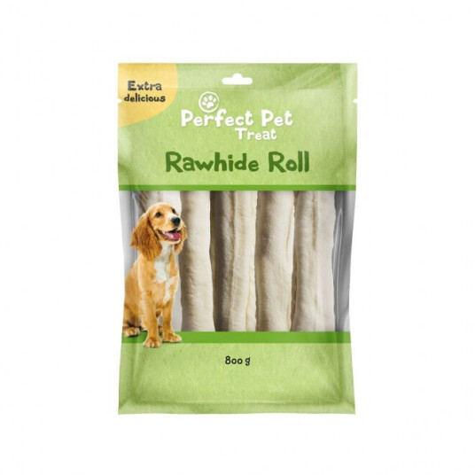 Perfect Pet Rawhide Tyggrulle 22 cm 10-Pack
