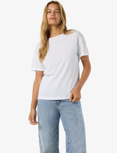 NOISY MAY Nmbrandy S/S Top Noos - White - L