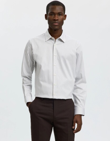 Selected Slmfilip Performance Slim Ls Shirt Noos White XL