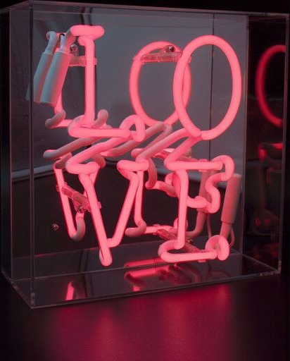 Locomocean Love neonskilt rosa