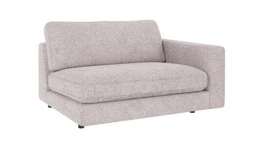 Rowico Home Duncan 1,5 seters ende H Lys grå Anna 15 129 x 103 x 78 cm Grå