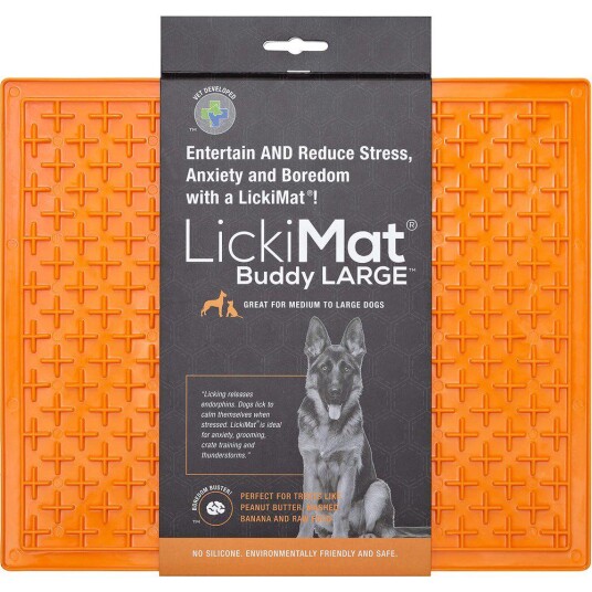 Lickimat Buddy Large Slikkematte 28 X 28 cm Oransje