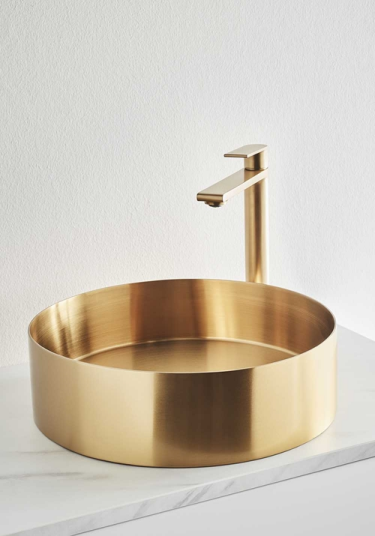 Noro Icon Toppmontert Servant Ø376 mm, Børstet Messing Noro Icon Toppmontert Servant Ø376 mm, Børstet Messing