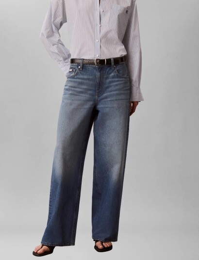 Calvin Klein Jeans Low Rise Baggy Indigo Spruce Blue RG/27