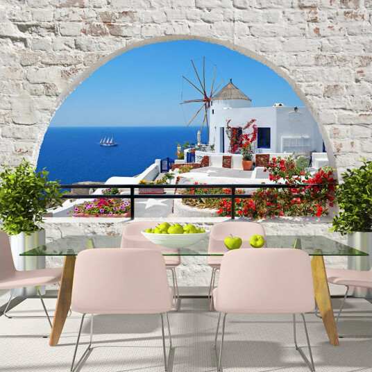 Fototapet Summer In Santorini 400x280 - Artgeist sp. z o. o.