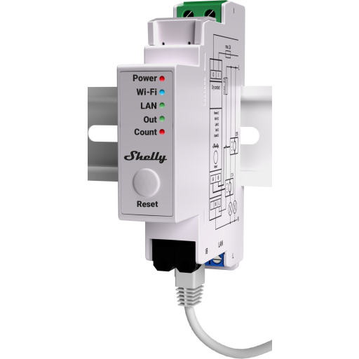 Shelly Pro Em 50A With 2 50A Ct Shelly Pro Em 50A With 2 50A Ct