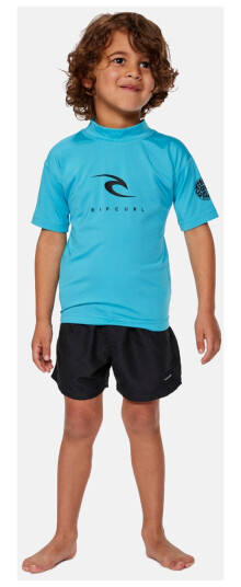 Rip Curl Corps S/S Rash Vest -Boy Blue 2 Bikinis
