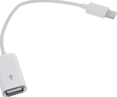 USB 3.1 Type-C hann til USB 2.0 A Hun OTG Kabel - Hvit