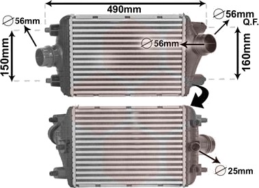 VAN WEZEL 74004080 Intercooler