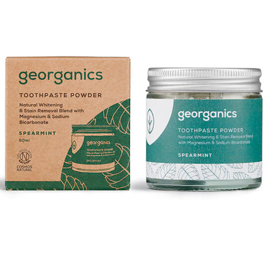 Naturlig tannkrem Powder Georganics Spearmint 120 ml Naturlig tannkrem Powder Georganics Spearmint 120 ml