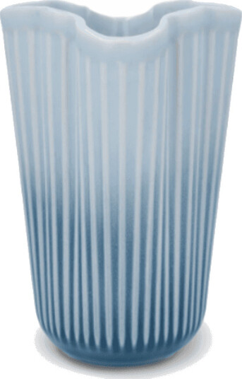 Kähler Hammershøi Unfold Vase H20.5 Cm Blå Blue 20.5 CM Kähler Hammershøi Unfold Vase H20.5 Cm Blå Blue 20.5 CM
