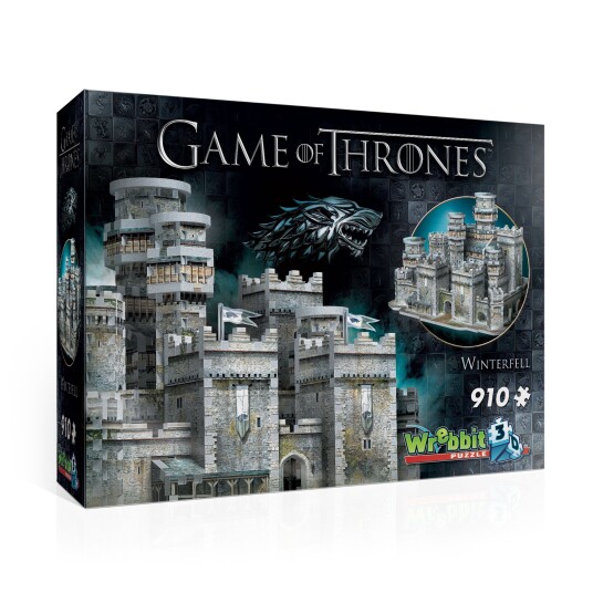Wrebbit 3D Game of Thrones: Winterfell (910) 3D Puslespill