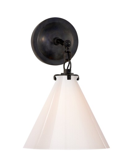 Katie Conical vägglampa brons/vit Katie Conical vägglampa brons/vit