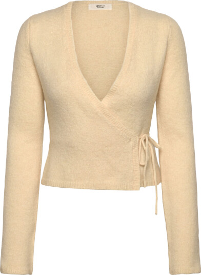 Gina Tricot Knitted Wrap Cardigan - Cream - XL Gina Tricot Knitted Wrap Cardigan - Cream - XL