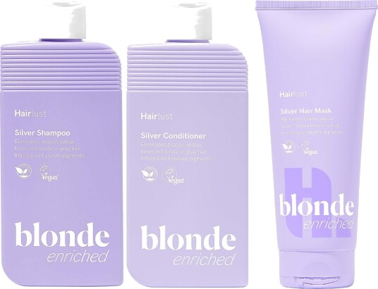 Hairlust Enriched Blonde Bundle Silver Shampoo 250 ml & Conditioner 25