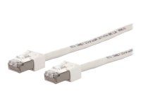 METZ CONNECT Ultraflex500 - Koblingskabel - RJ-45 (hann) til RJ-45 (hann) - 1 m - SFTP - CAT 6 - med støvel, halogenfri - hvit