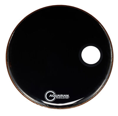 Aquarian 24"" Regulator Svart Bass Drum