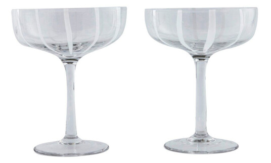 OYOY Mizu coupe champagneglass 2-stk. Clear OYOY Mizu coupe champagneglass 2-stk. Clear