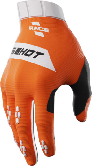 Shot Race crosshansker M L Hvit Oransje