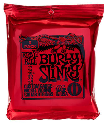 Ernie Ball Burly Slinky 3-pack 3226 Ernie Ball Burly Slinky 3-pack 3226