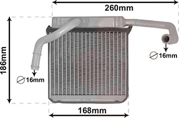 Varmeapparat register VAN WEZEL 18006607