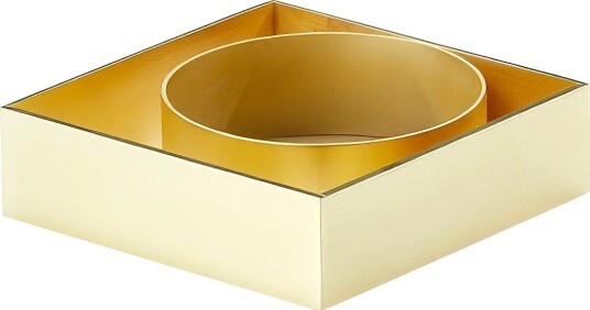 Novoform Edge Block Candle Holder BRASS One Size