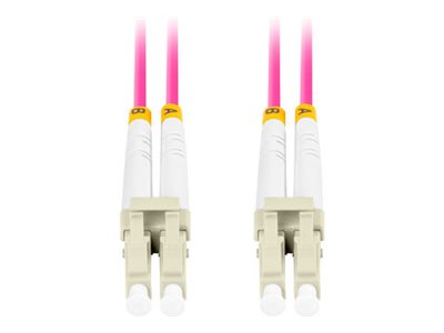 Lanberg Koblingskabel Lc/Upc Multimodus Hann Til Lc/Upc Multimodus Hann 50 Cm 0.5 M 3 Mm Fiberoptisk Dupleks 50 / 125 Mikroner Om4 Halogenfri Purpur FO LULU MD41 0005 VT