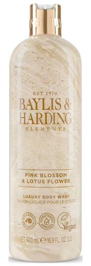Baylis & Harding Elements Pink Blossom & Lotus Flower Body Wash 5
